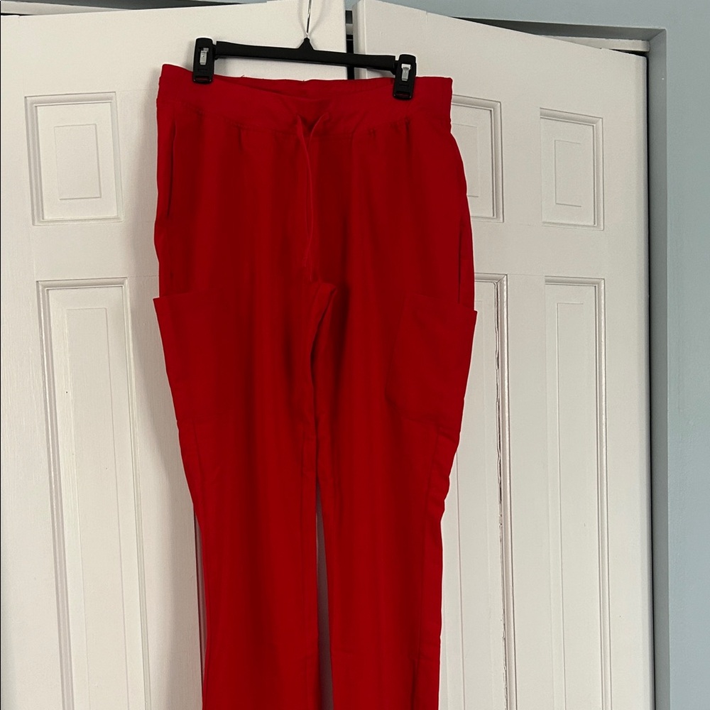 Red Women's Cargo Jogger Pants - Unbranded